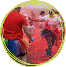 Rainbow Run Cornwall 2025 at RAF St Mawgane